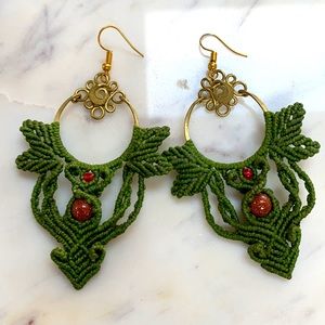 Macro tiger eye natural stone jewelry